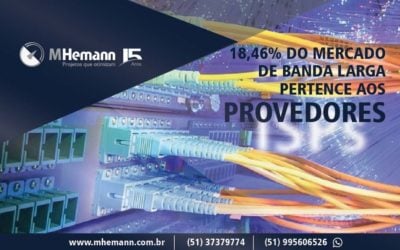 18,46% dos contratos de Banda Larga no Brasil são dos Provedores Regionais mostra o relatório da Anatel no fechanto de Julho