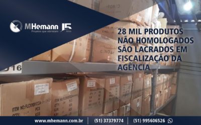 Anatel realiza sua maior apreensão de produtos não homologados em 2018. Ao todo, foram 28 Mil produtos