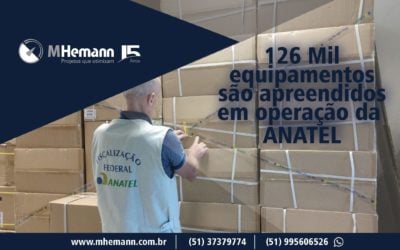 Operação da Anatel apreende 126 mil equipamentos não homologados