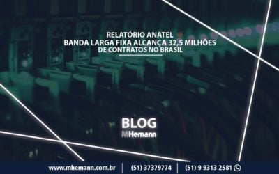 Banda Larga Fixa chega aos 32,5 Milhões de acessos e Fibra Óptica já atende 26% dos contratos no Brasil. Saiba mais