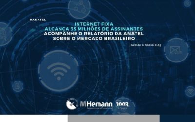 Internet Fixa alcança os 35 milhões de assinantes no Brasil. Confira dados sobre Fibra, Velocidades e Ranking do serviço.